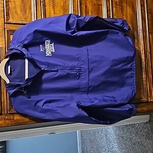 Minnesota Mavericks mens sz large  windbreaker pullover hooded jacket!! Mint!